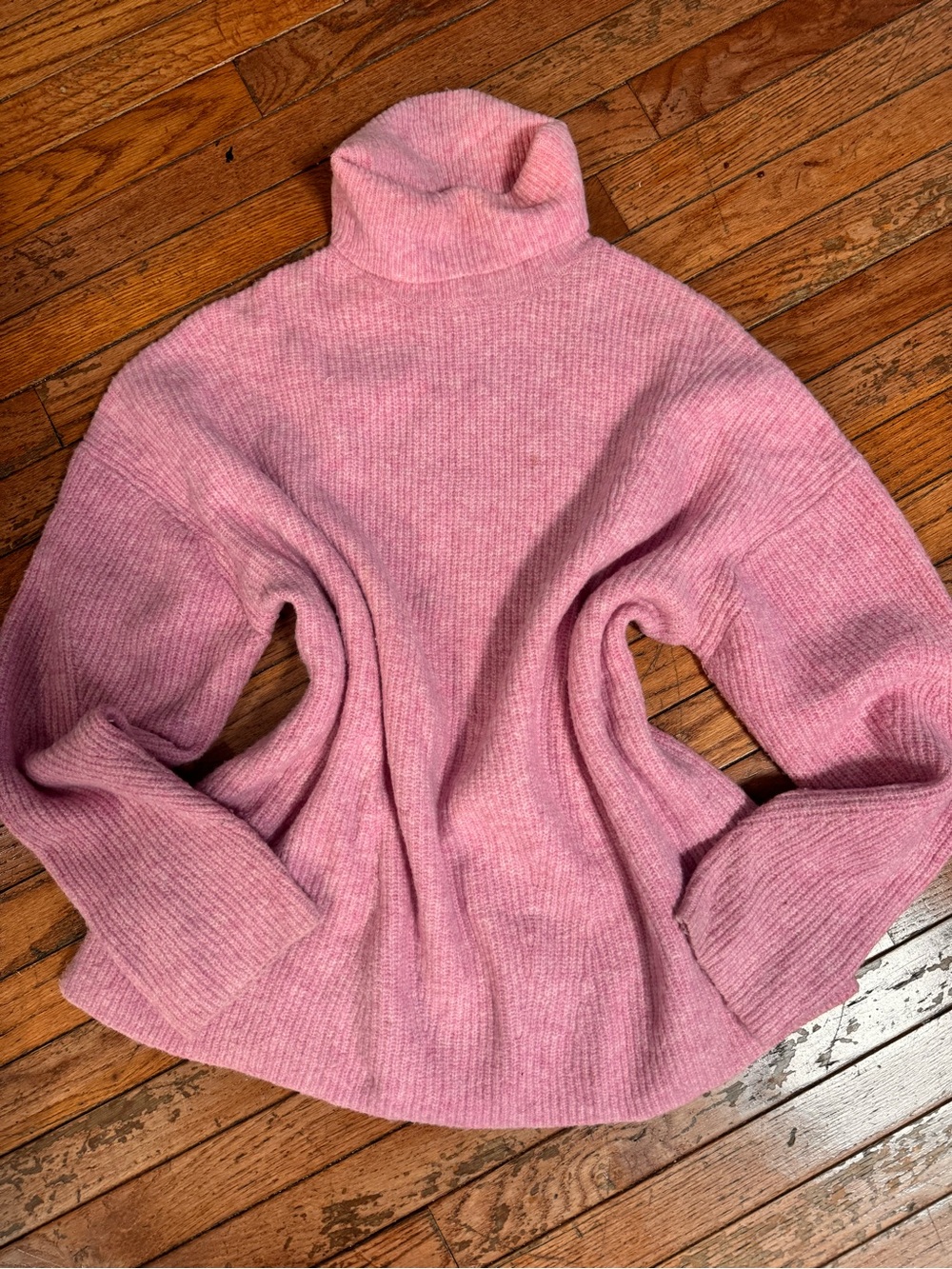 Primark Pink Ribbed Turtleneck Sweater